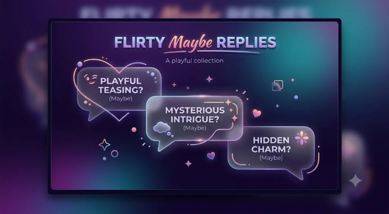 Best Flirty Maybe Replies to Keep Them Guessing